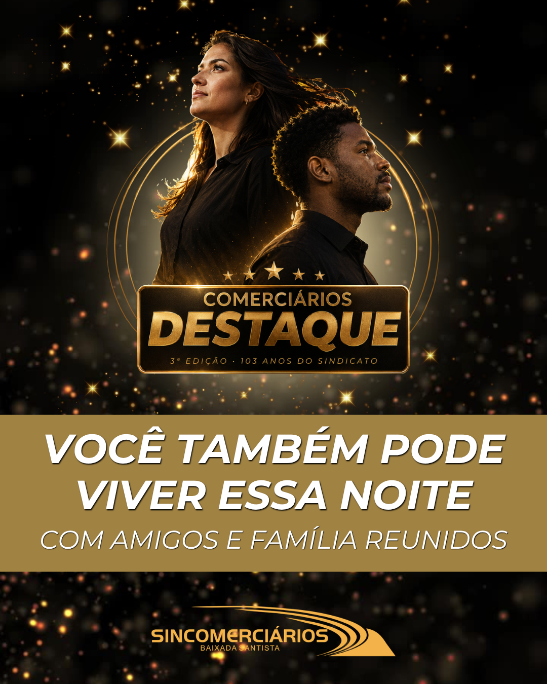 Comerciário Destaque 2026: associados também podem participar da grande noite