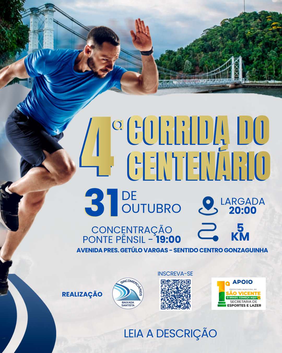 Corrida do Centenário 2026 - 4ª edição